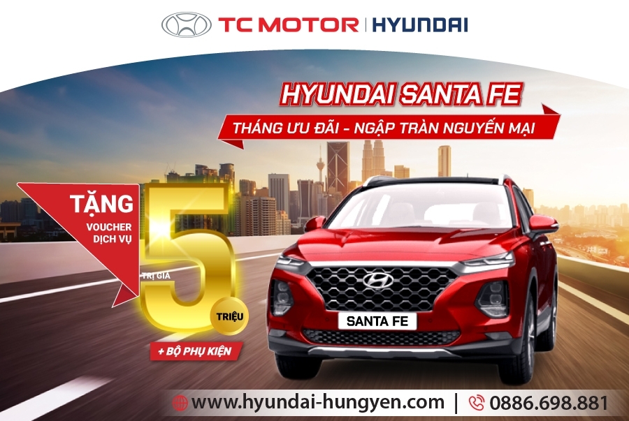 HYUNDAI SANTAFE - THÁNG ƯU ĐÃI NGẬP TRÀN KHUYẾN MÃI